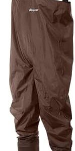 FROGG TOGGS Men's Rana II PVC Waterproof Fishing Boot Foot Chest Wader for Fishing, Brown, 10