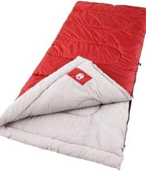 Coleman Palmetto 30⁰F Adult Sleeping Bag, Cool-Weather Sleeping Bag with Snag-Free Zipper & Soft Liner, Machine Washable